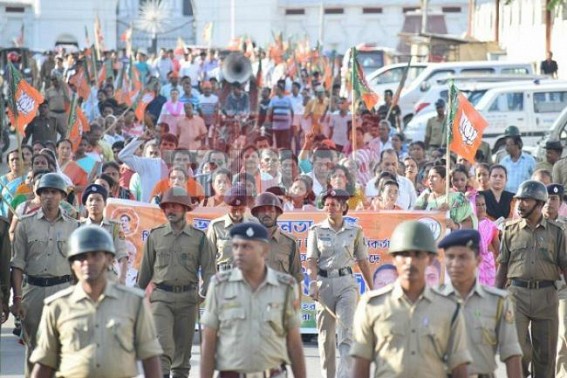 BJP protests against Political violence BJP protests against Political violence